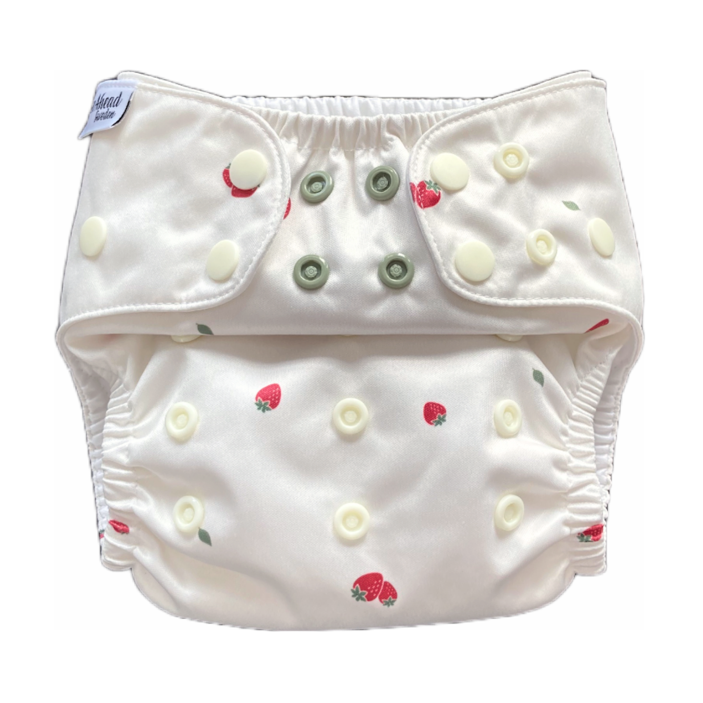 The Swedish Forest | Pocket Diaper | Slim 3-15kg: Humleblomster grön / No inserts - - MamaMilla
