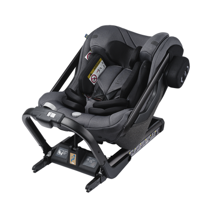 Axkid ONE+ 2 - Granite Melange - iSize 40-125 cm - 40-125 cm (Nyfødt til 7 år) - MamaMilla