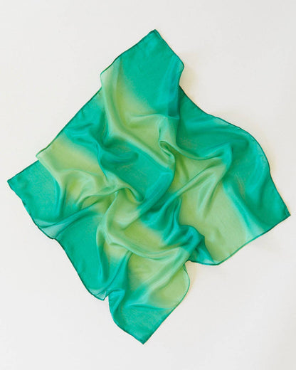 Sarahs Silk Earth Playsilks - Open-Ended 100% Silk, Natural Waldorf Toys: Ocean - - MamaMilla