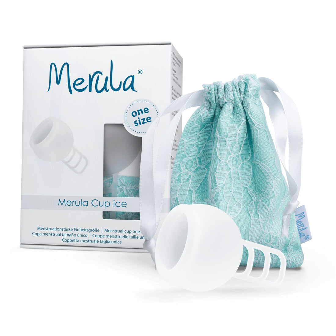 Merula One Size Menstrual Cup - Ice - - MamaMilla