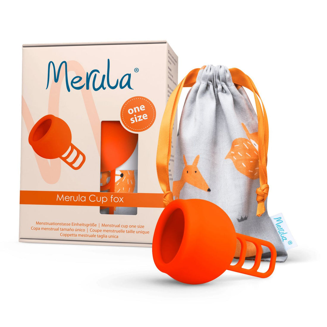 Merula One Size Menstrual Cup - Fox - - MamaMilla