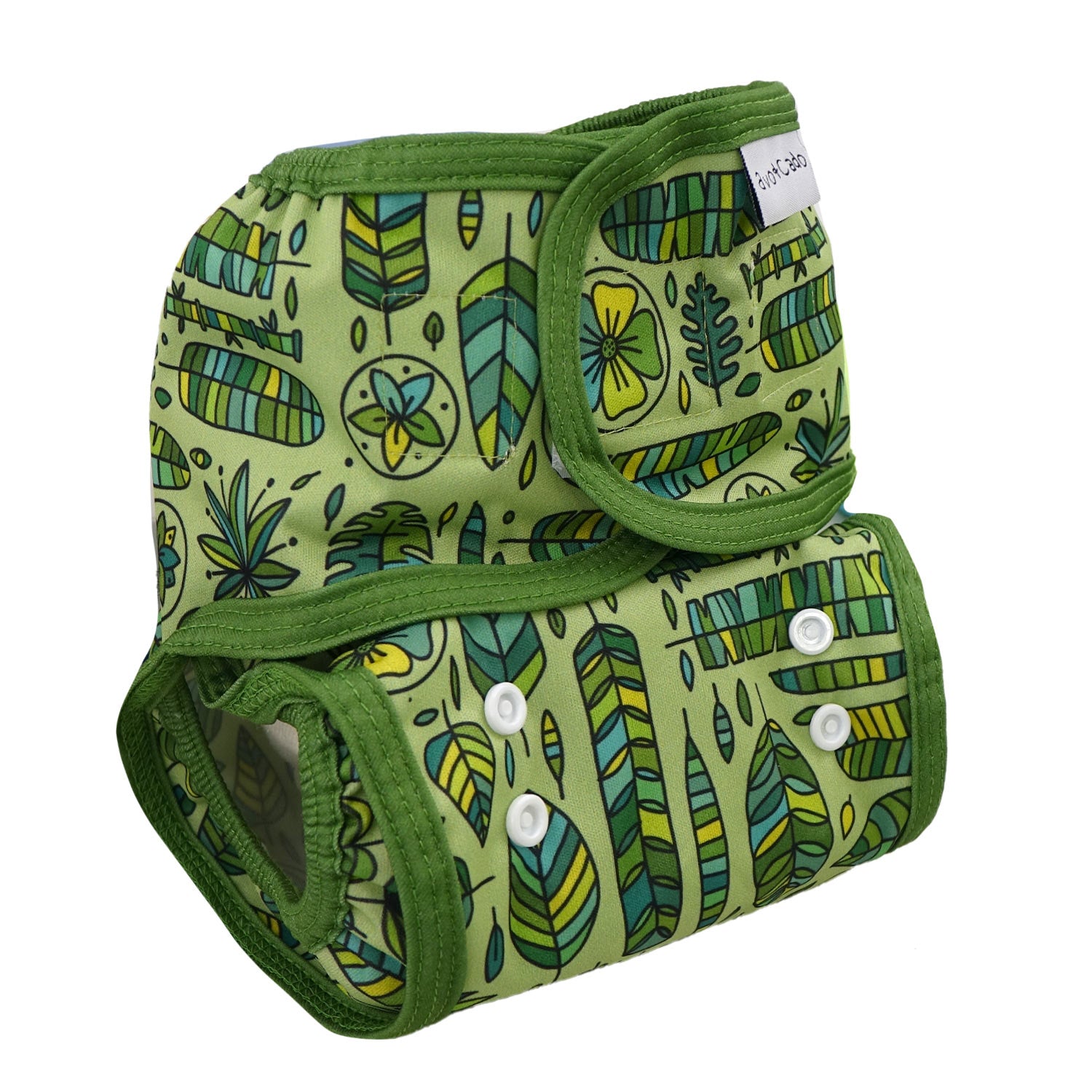 avo+cado one size sprout cover (hook &amp; loop) - Funky Pineapples, Groovy Whales, Happy Turtles, Jungle Leaves, Avocado Heroes - - MamaMilla