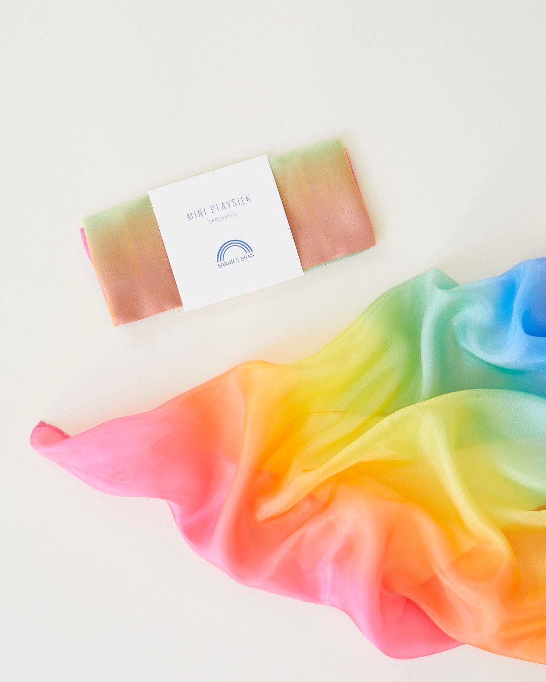 Sarahs Silk Mini Enchanted Playsilks - 100% Silk Natural, Waldorf Toys: Sea - - MamaMilla