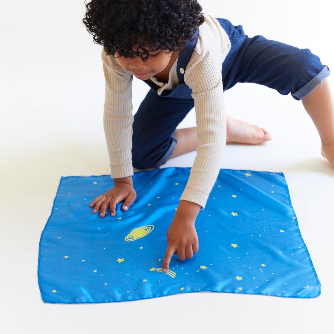 Sarahs Silk Mini Enchanted Playsilks - 100% Silk Natural, Waldorf Toys: Sea - - MamaMilla