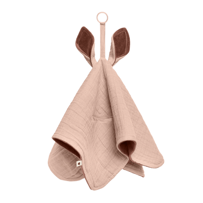 BIBS Kangaroo muslin sutteklud "Blush" (økologisk bomuld) - MamaMilla