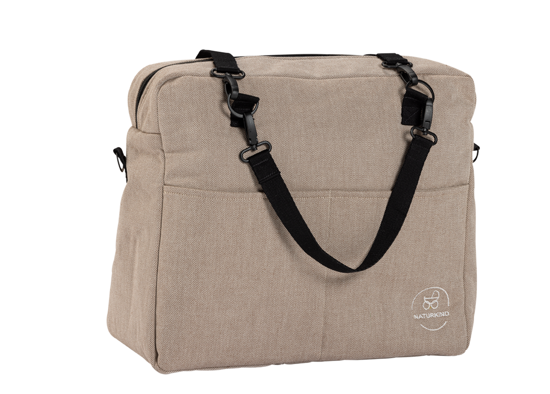 Naturkind pusletaske / organizer - Sand (beige mønster) - Pusletaske - MamaMilla