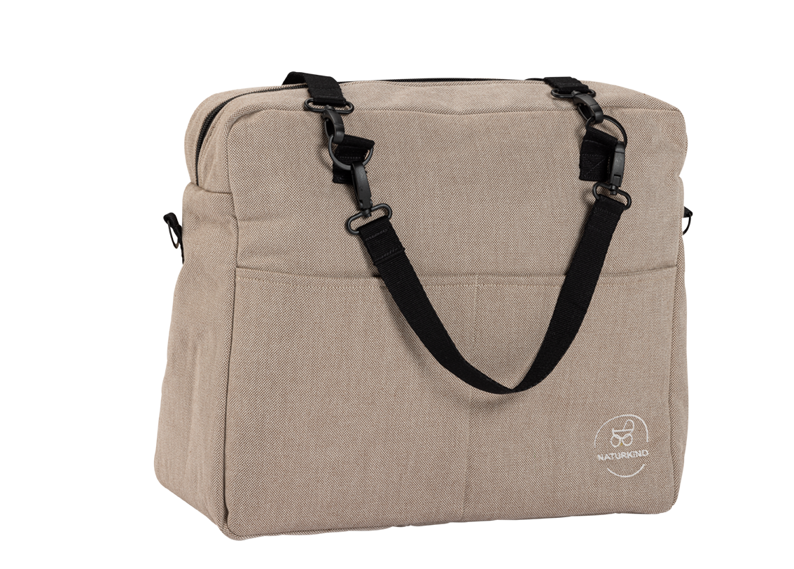 Naturkind pusletaske / organizer - Sand (beige mønster) - Pusletaske - MamaMilla