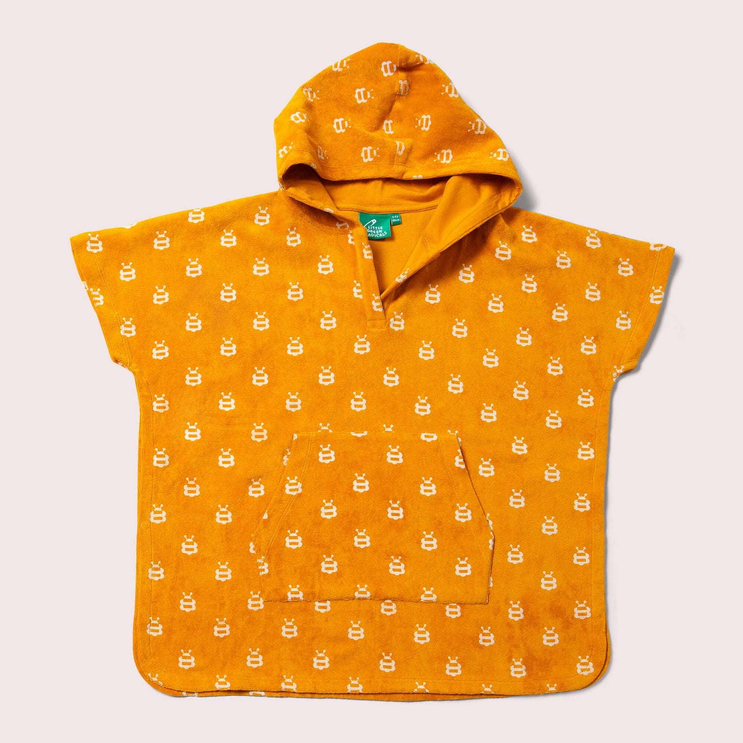 Little Green Radicals Strandponcho Med Hætte – Bier Print