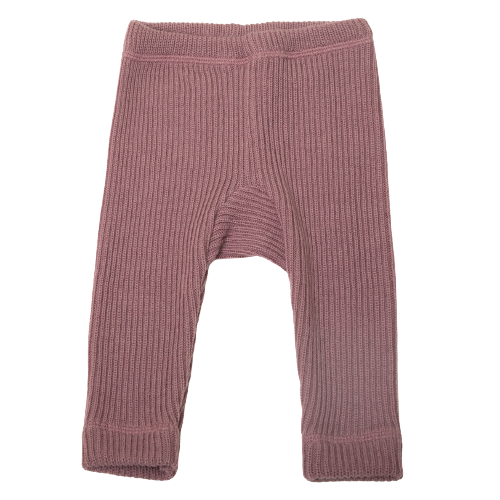 Joha leggings i tyk rib - Uld - Rosa - Leggings - MamaMilla