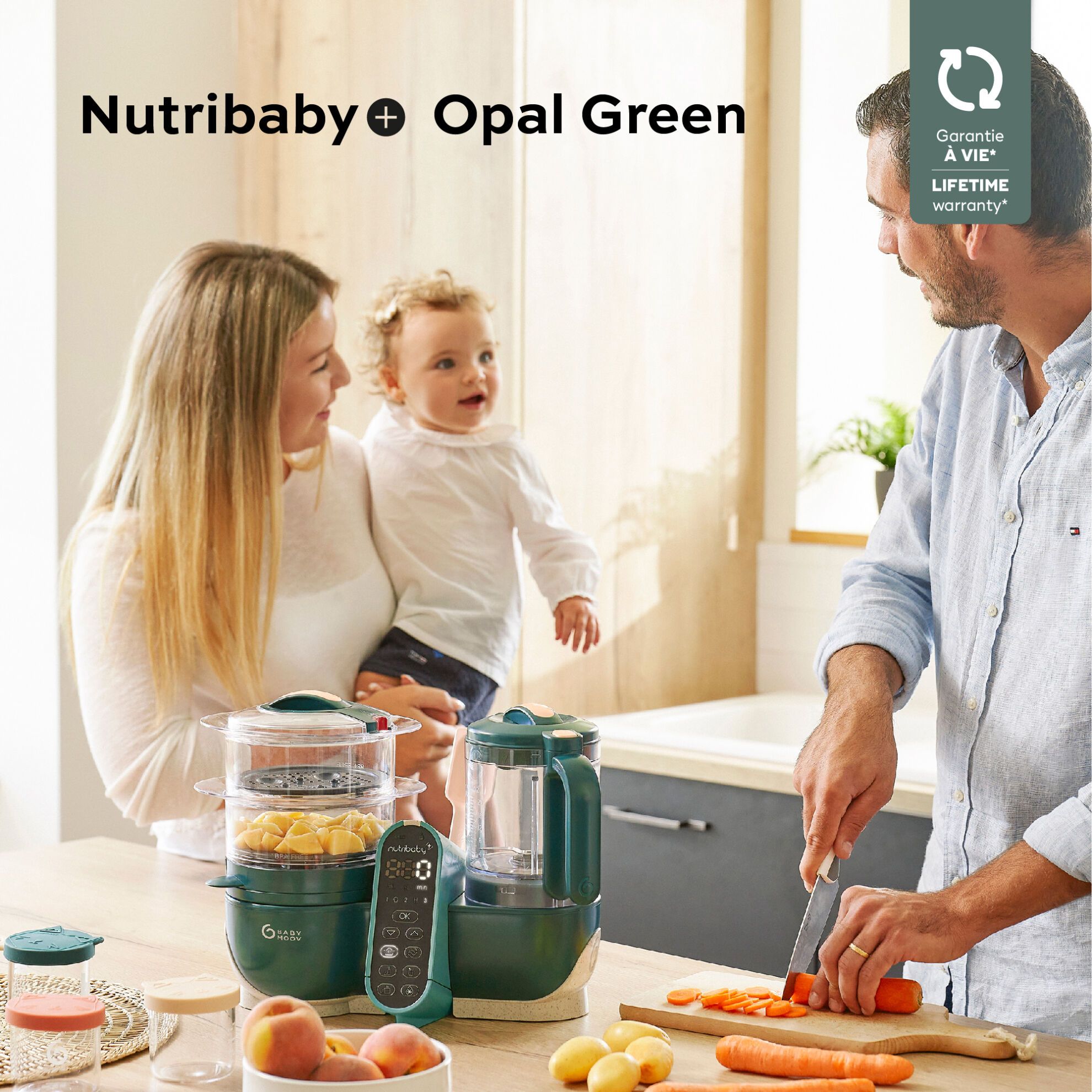 Babymoov - Madmaskine - Nutribaby Plus - Opal Green - Madmaskine - MamaMilla