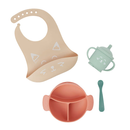 Babymoov Spisesæt 12-24 mdr - Terracotta Ræv - Spisesæt - MamaMilla