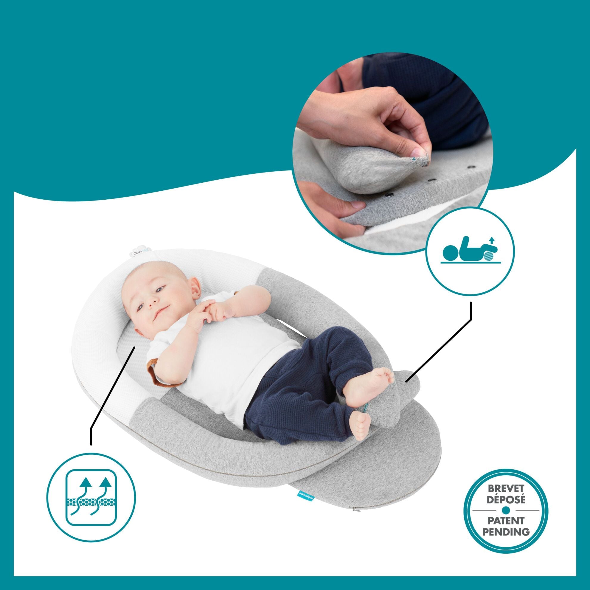 Babymoov Babylounger Cloudnest – Smokey - - MamaMilla