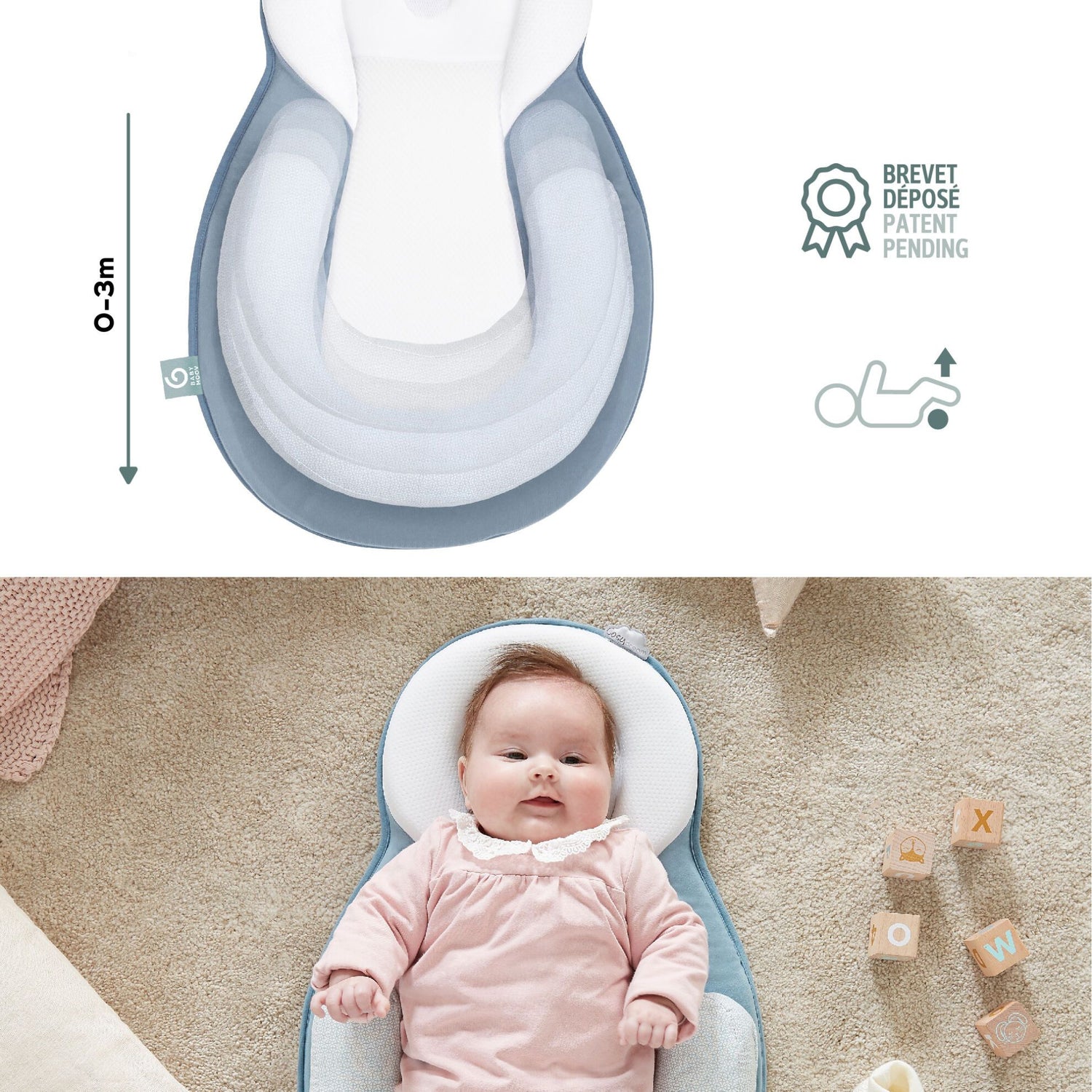 Babymoov Babylounger Cosydream Original – Mosaic - Babynest - MamaMilla