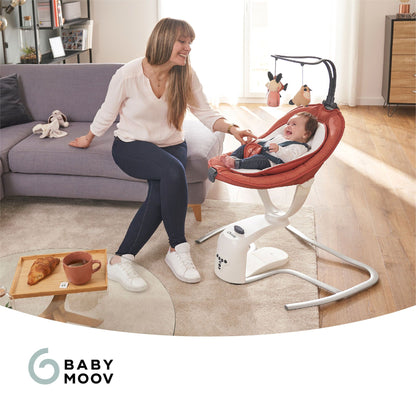 Babymoov Swoon Motion Skråstol – Terracotta - Skråstol - MamaMilla