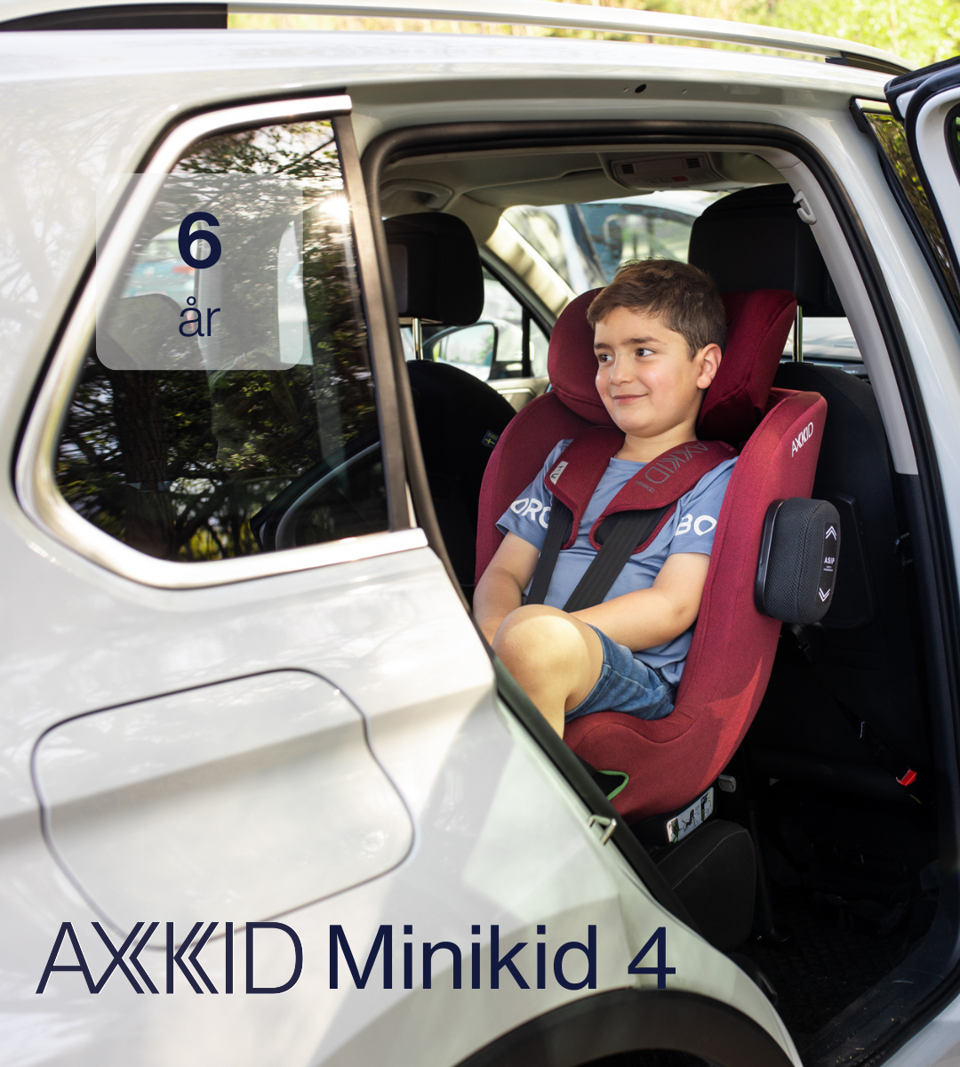 Axkid Minikid 4 - Granite Melange - 61-125 cm (3 mdr. til 7 år) - MamaMilla