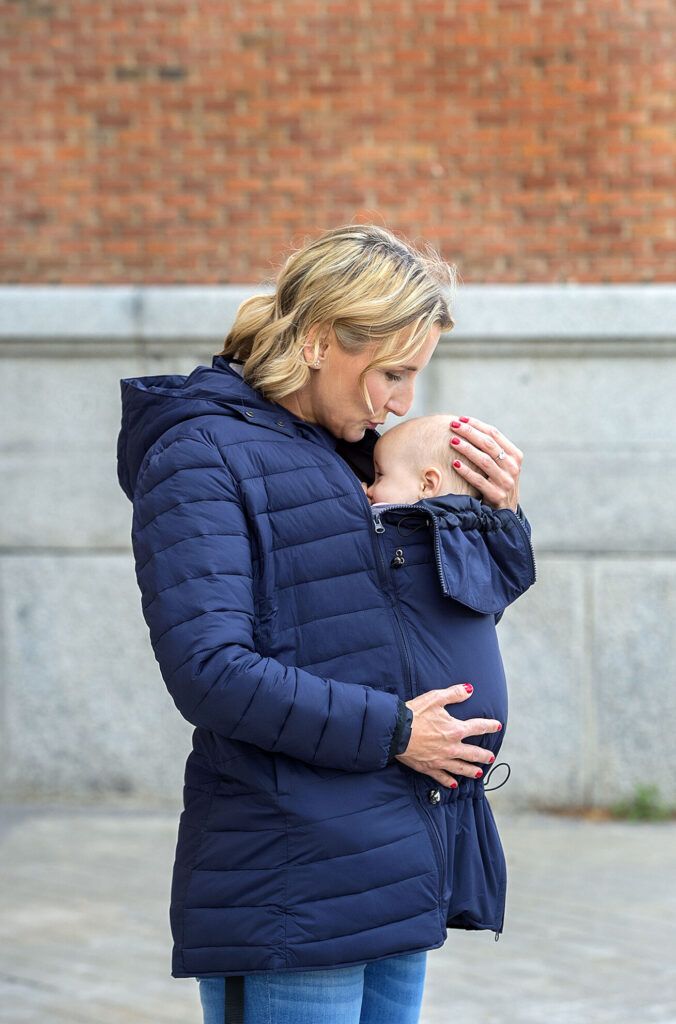 Wombat & Co. KOWARI 4-i-1 helårsjakke til gravide/bærejakke - Navy - Bærejakke - MamaMilla