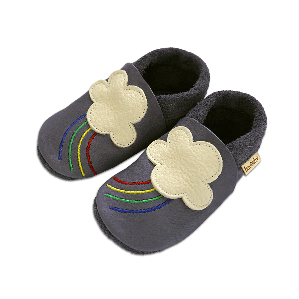 Baobaby Klassisk Babysko - Rainbow L - - MamaMilla
