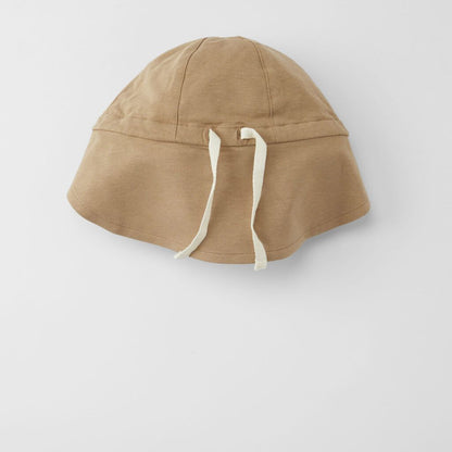 Cloby Solhat UPF 50+ Peanut Brown/Sandy Beach 0-6m - - MamaMilla