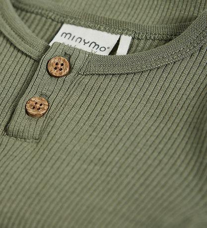 Minymo Body i Rib - Deep Lichen Green - Body - MamaMilla