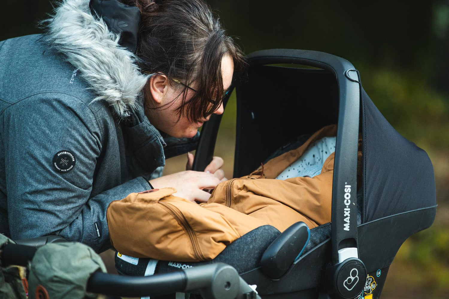 Easygrow FERD MINI kørepose til autostol og vogn - Green Forest - Kørepose - MamaMilla