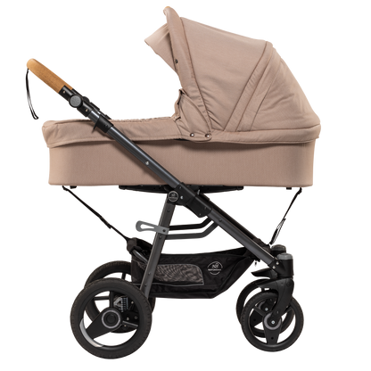 Naturkind Lux Evo Max - 96 cm - Sand (beige mønster) - Barnevogn med langt liggemål - MamaMilla