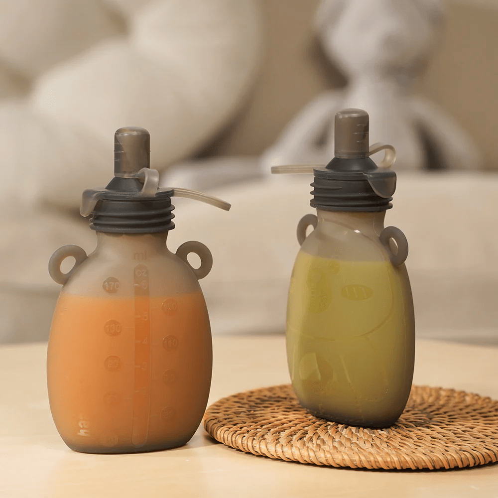 Haakaa Silikone Smoothie poser - 4 stk (170ml) - Silikonepose - MamaMilla