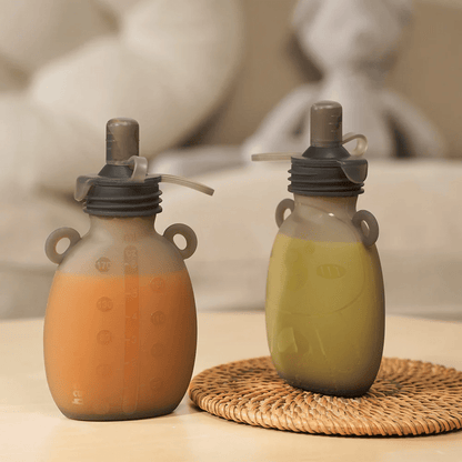 Haakaa Silikone Smoothie poser - 4 stk (170ml) - Silikonepose - MamaMilla