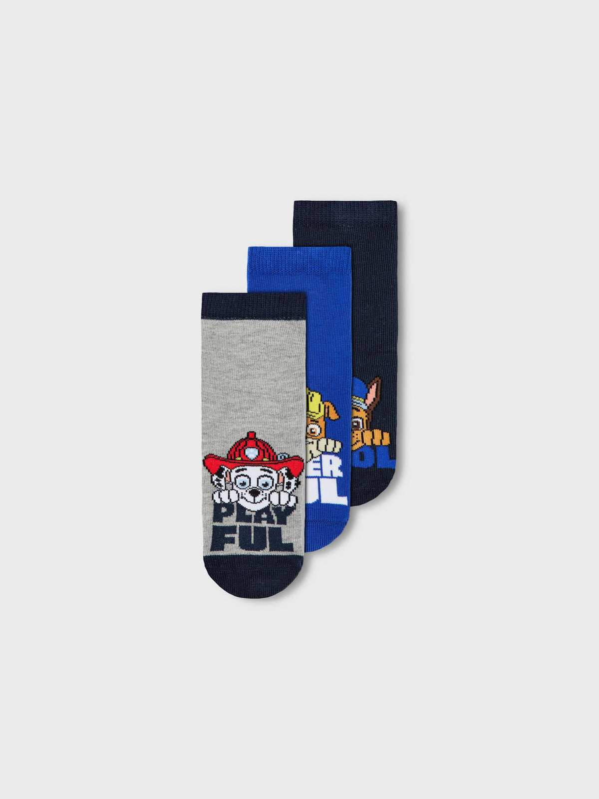 Name it 3 pack sokker med Paw Patrol - Jion - Blå/Grå - sokker - MamaMilla