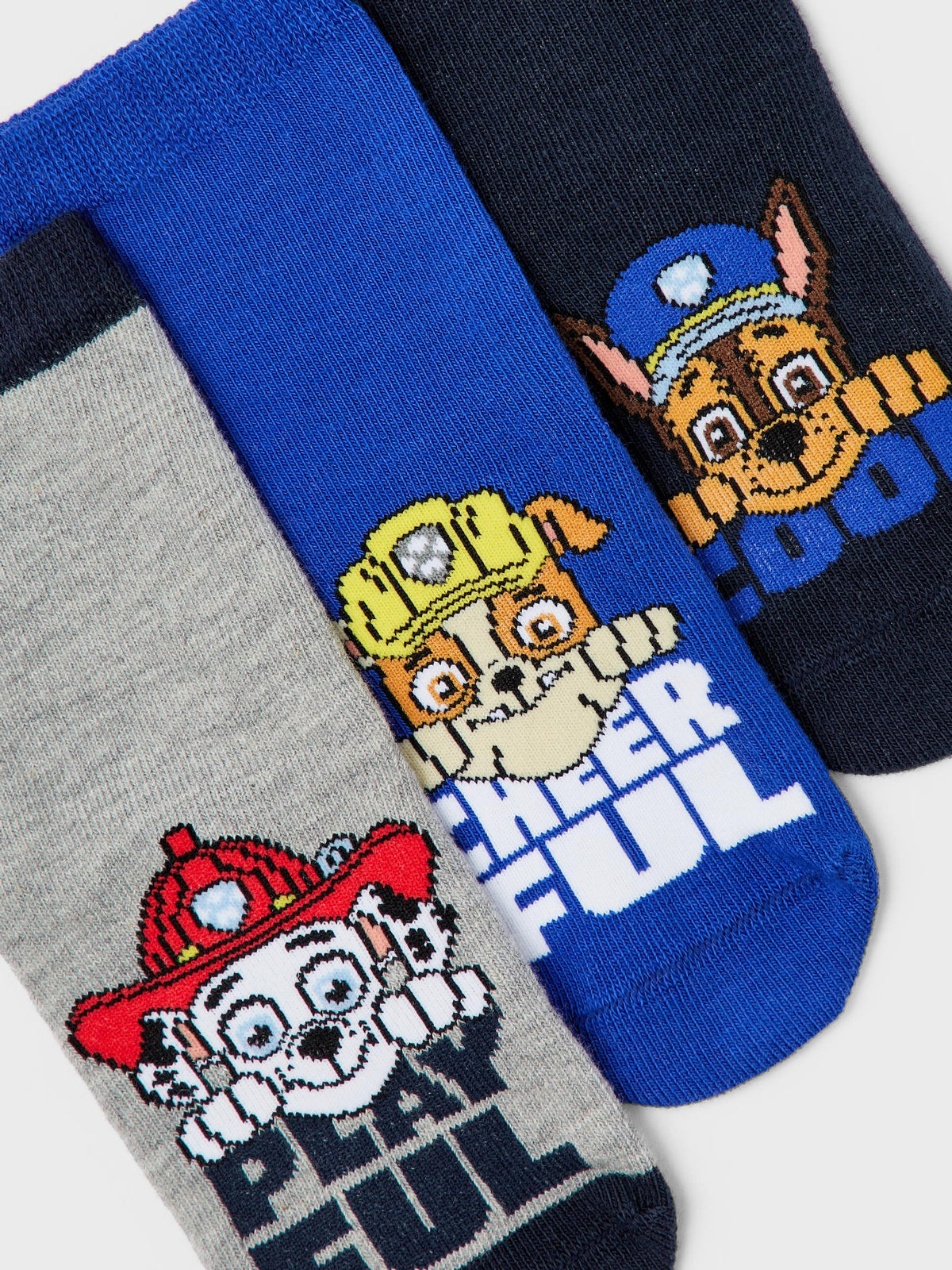 Name it 3 pack sokker med Paw Patrol - Jion - Blå/Grå - sokker - MamaMilla