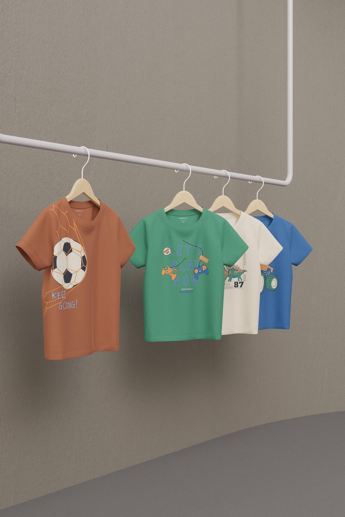 Name it T-shirt - Kads - Gamer - Grøn - t-shirt - MamaMilla