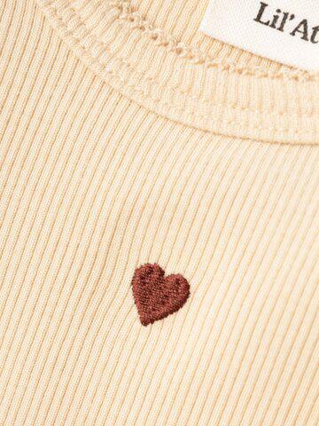 Lil&#39; Atelier body med broderi og blonder - Gago Kuo - Hjerte - Wood Ash - Body - MamaMilla