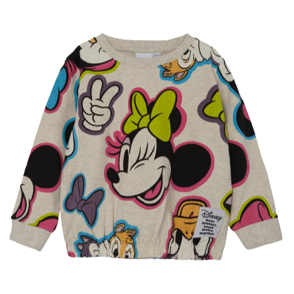 Name it Sweatshirt - Minnie Mouse og co. - Peyote melange - cardigan - MamaMilla