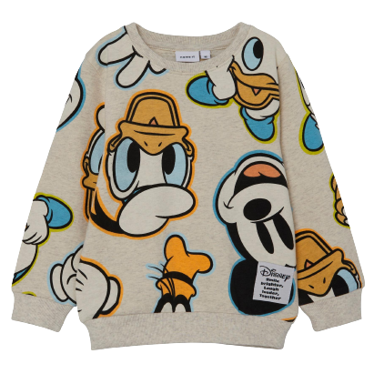 Name it Sweatshirt - Mickey Mouse og co. - Peyote melange - cardigan - MamaMilla