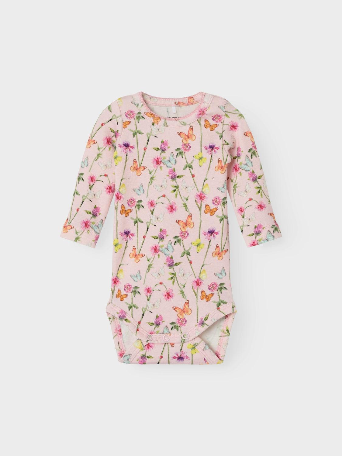 Name it body - Folia - Blomster - Parfait Pink - Body - MamaMilla