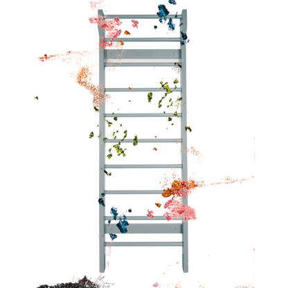 Ribbebørn Komplet Pakke - Gymnastikribbe m. skrivebord &amp; 4 stk. knager