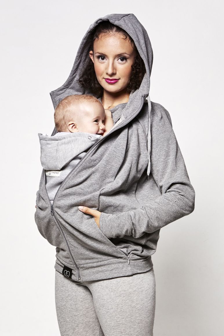 Love Radius Parents Hoodie - Grey S - - MamaMilla