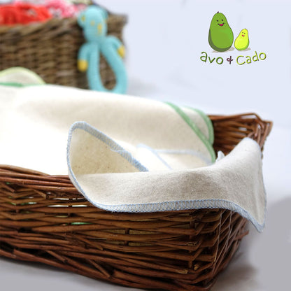avo+cado Vaskeklude i Økologisk Flannel - 21x21 cm - 15 styks - Grey - Vaskeklude - MamaMilla