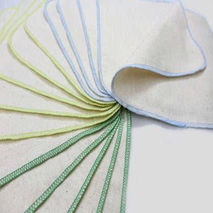 avo+cado Vaskeklude i Økologisk Flannel - 21x21 cm - 15 styks - Grey - Vaskeklude - MamaMilla