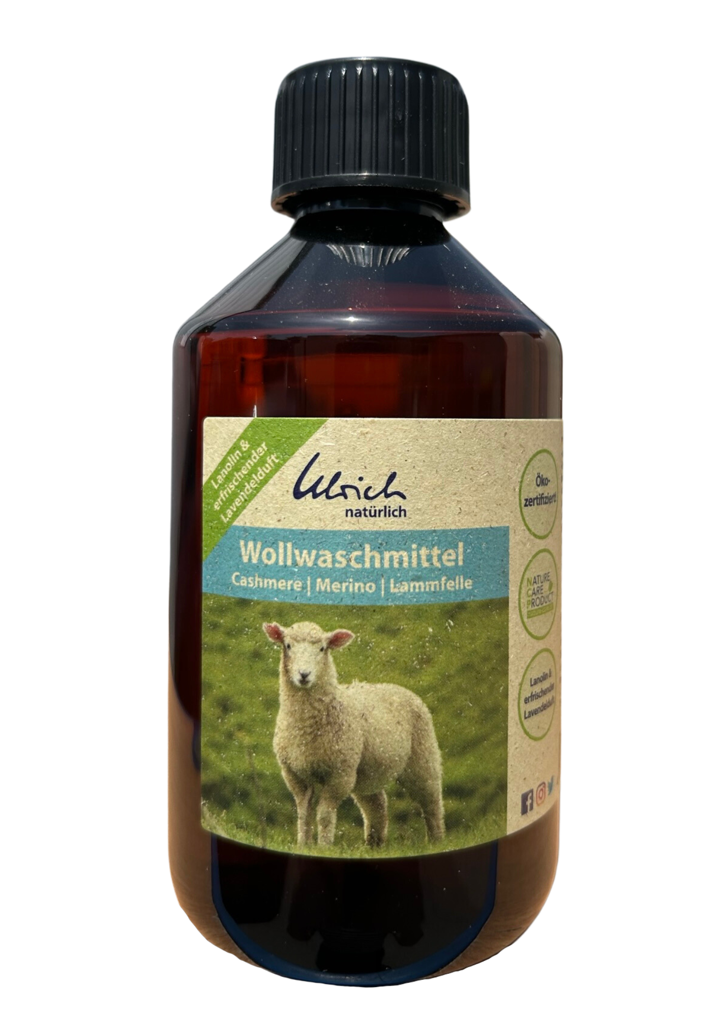 Ulrich Natürlich vaskemiddel til cashmere, merino og lammeskind med lavendel - 250 ml - Vaskemiddel - MamaMilla