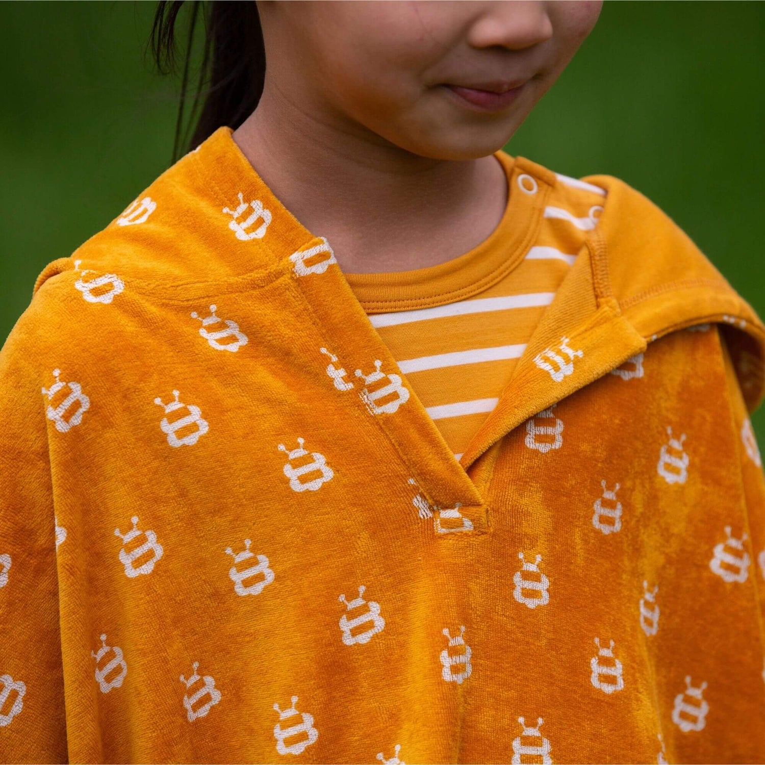 Little Green Radicals Strandponcho Med Hætte – Bier Print