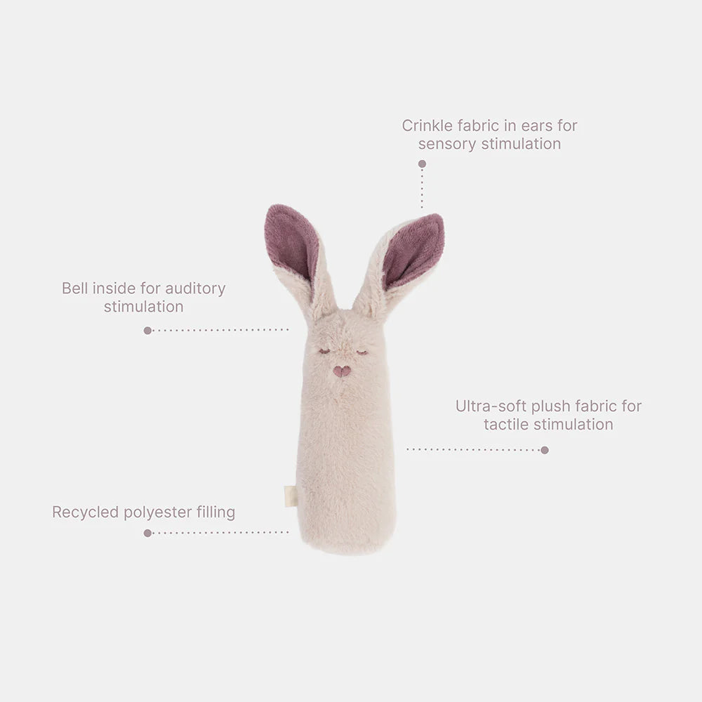 BIBS Kangaroo Baby Rattle "Powder"