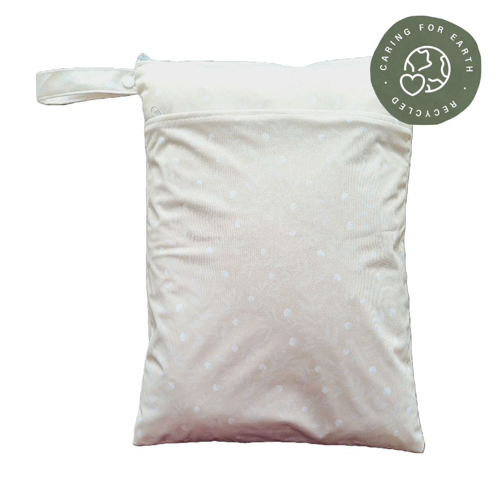 The Swedish Forest | Wetbag medium: Humleblomster vit - - MamaMilla