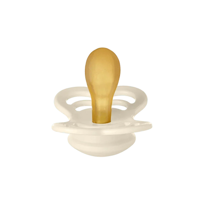 BIBS Supreme symmetrisk sut str. 2, silikone – Ivory/Blush (2-pack) - MamaMilla