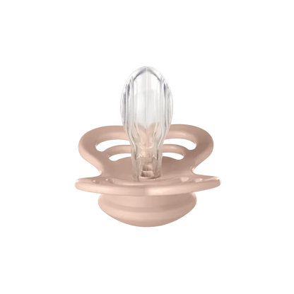 BIBS Supreme symmetrisk sut str. 2, silikone – Ivory/Blush (2-pack) - MamaMilla