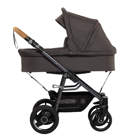 Naturkind Lux Evo Max - 96 cm - Erdmännchen (mørk grå) - Barnevogn med langt liggemål - MamaMilla