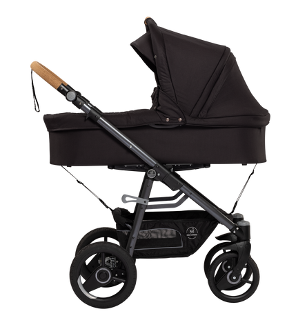 Naturkind Lux Evo Max - 96 cm - Panther (sort) - Barnevogn med langt liggemål - MamaMilla