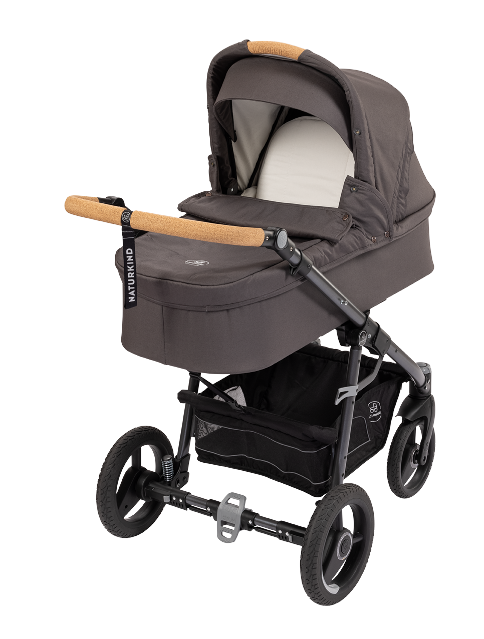 Naturkind Lux Evo Max - 96 cm - Topas (klar blå) - Barnevogn med langt liggemål - MamaMilla