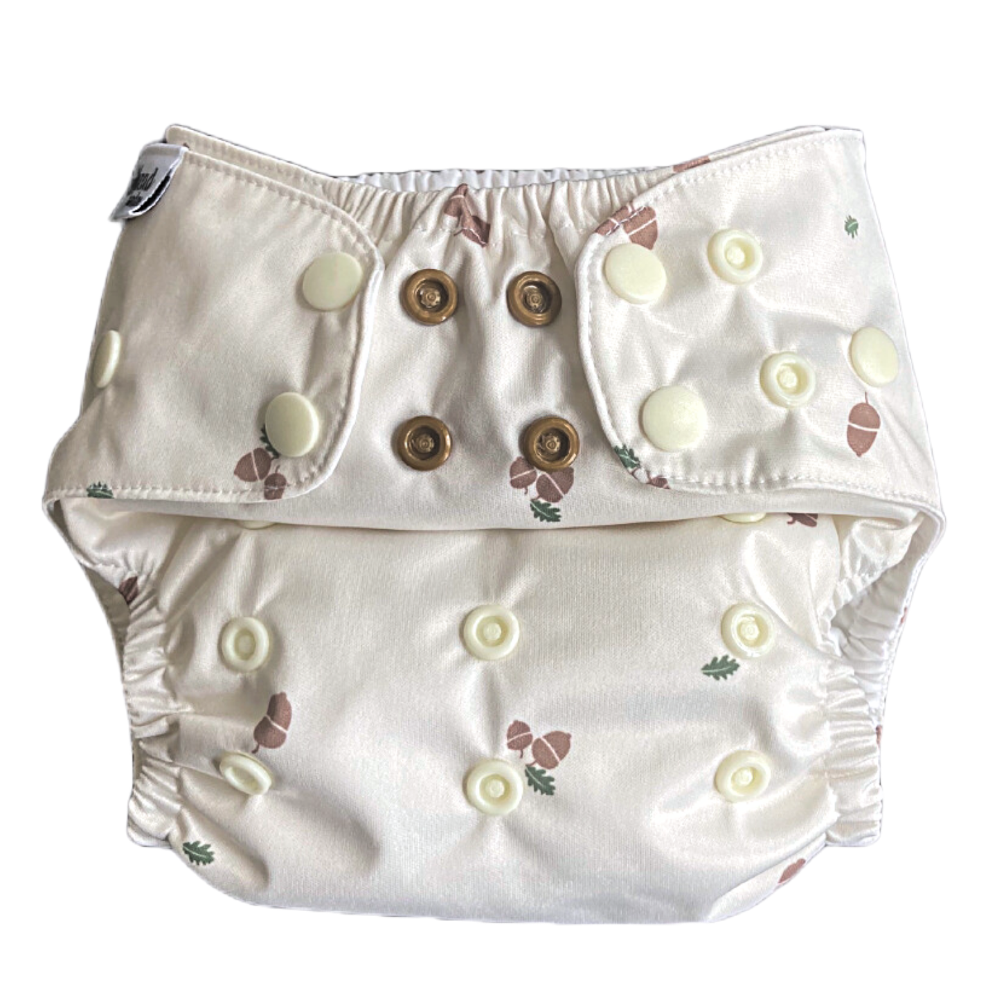 The Swedish Forest | Pocket Diaper | Slim 3-15kg: Humleblomster beige / No inserts - - MamaMilla