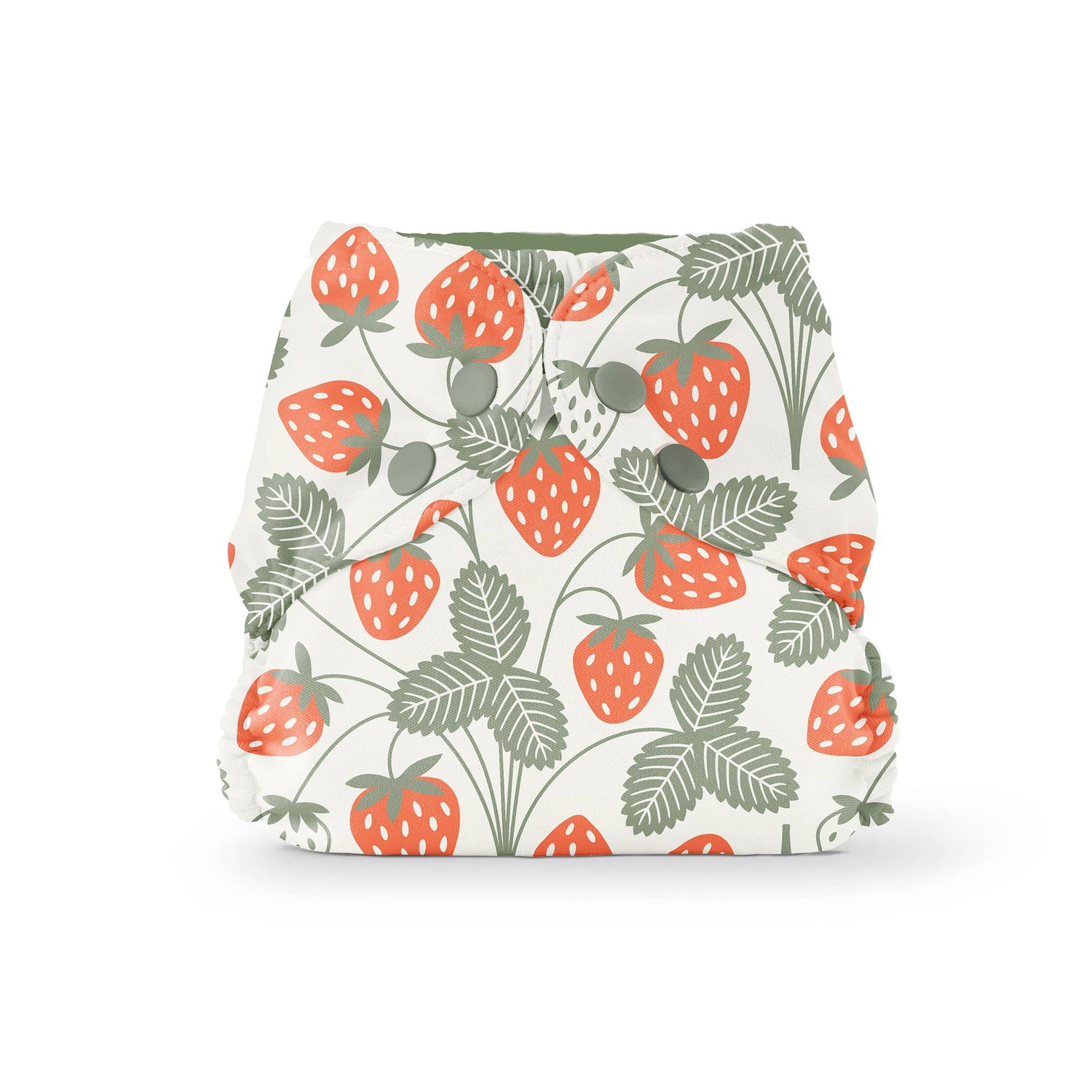 Outer (+ Swim Diaper): Winter Water Factory Strawberries / Size 2 (18-35 lbs) - - MamaMilla