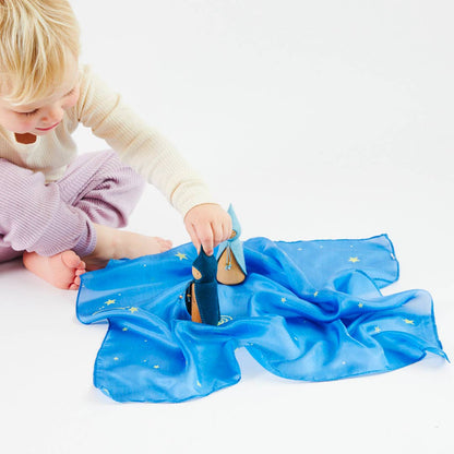 Sarahs Silk Mini Enchanted Playsilks - 100% Silk Natural, Waldorf Toys: Rainbow - - MamaMilla